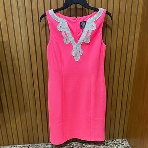 Elegant Pink Sleeveless Dress
